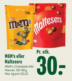 M&M's eller Maltesers