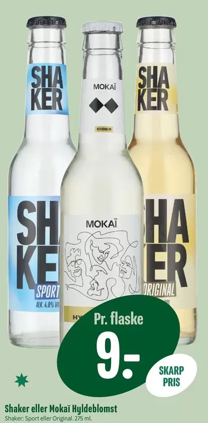 Shaker eller Mokai Hyldeblomst