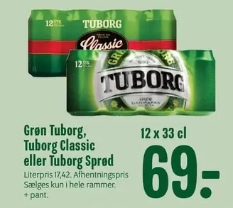 Den - Grøn Tuborg, Tuborg Classic eller Tuborg Sprød