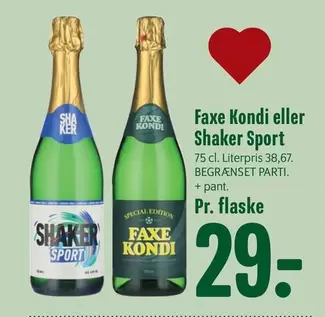 Faxe -  Kondi eller Shaker Sport