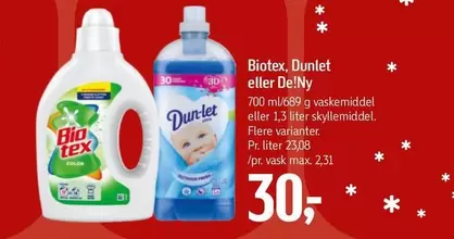 Bio - Dunlet eller De!Ny