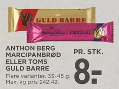 MARCIPANBRØD ELLER GULD BARRE