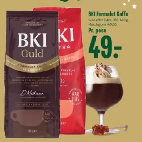 Formalet Kaffe Guld eller Extra