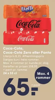 Coca Cola - Coca-Cola, Coca-Cola Zero eller Fanta