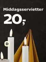 Middagsservietter