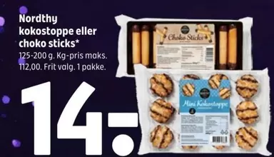 Kokostoppe Eller Choko Sticks