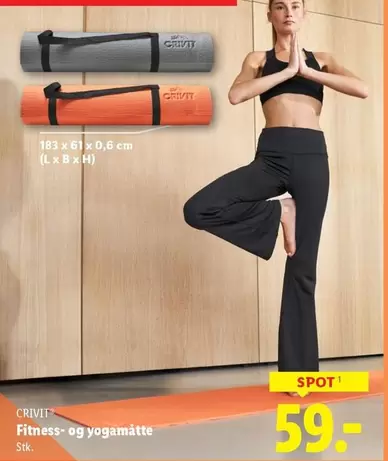 Fitness- og yogamatte