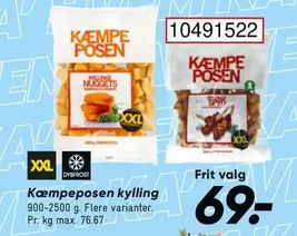 Kæmpeposen kylling