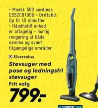 Electrolux - Støvsuger med pose og ledningsfri støvsuger