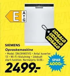 Siemens - Opvaskemaskine