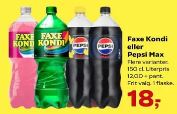 Faxe - Kondi eller Pepsi Max