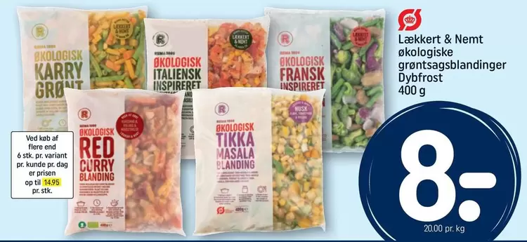 Red - Lækkert & Nemt økologiske grøntsagsblandinger