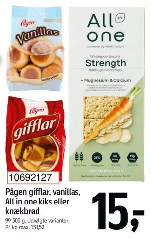 Magnesium - gifflar, vanillas, All in one kiks eller knækbrød