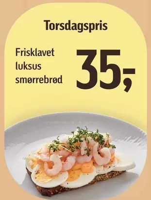 Frisklavet luksus smørrebrød