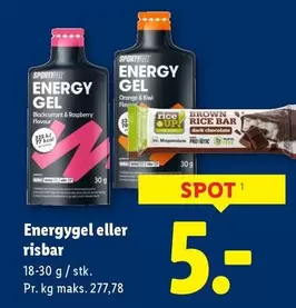 Orange - Energygel eller risbar