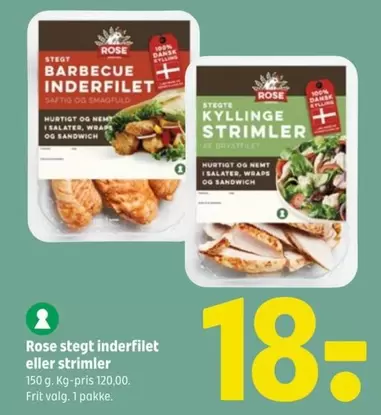 Rose - Stegt Inderfilet Eller Strimler