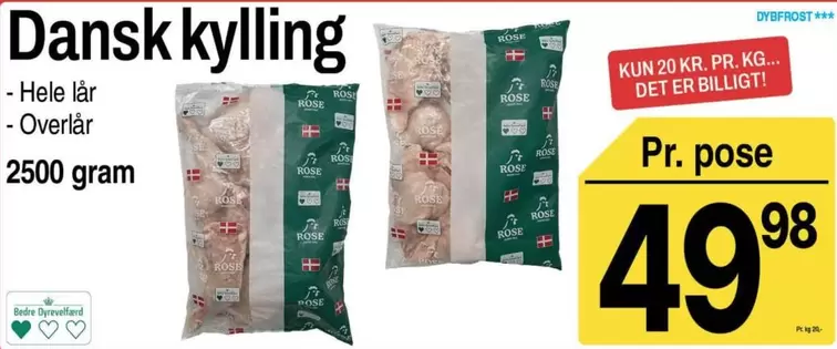Rose - Dansk kylling