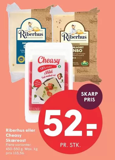 Easy - Riberhus eller Cheasy Skæreost