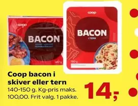 Bacon I Skiver Eller Tern