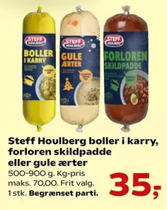 boller i karry, forloren skildpadde eller gule ærter