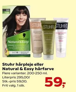 Easy - hårpleje eller Natural & hårfarve