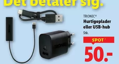 Hurtigoplader eller USB-hub