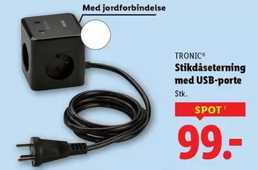 Stikdåseterning med USB-porte
