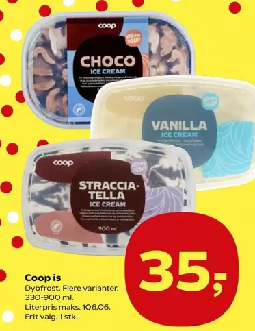 Dybfrost. Flere varianter.