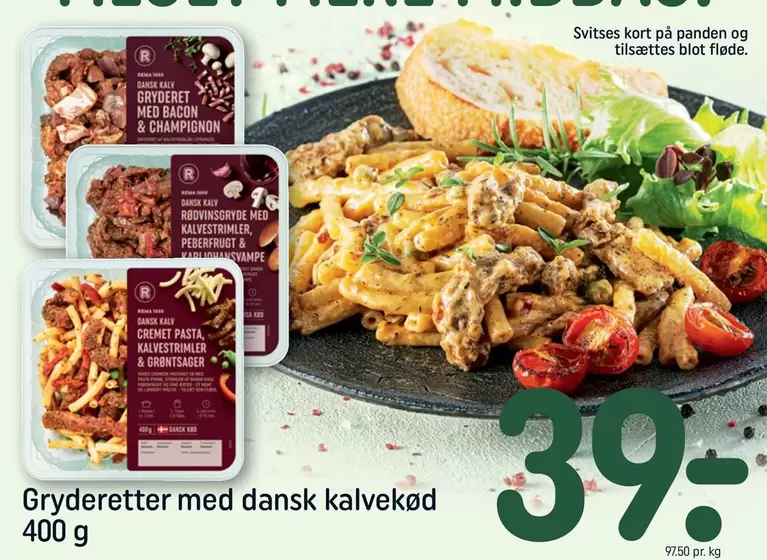 Kort - Gryderetter med dansk kalvekød