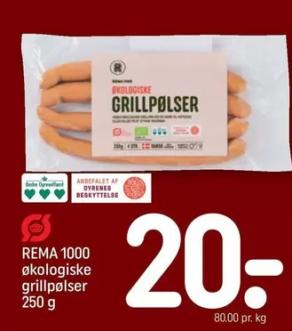 økologiske grillpølser
