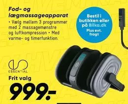 Fod- og lægmassageapparat