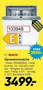 Bosch - Opvaskemaskine