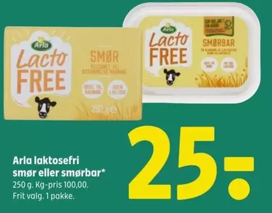Arla - laktosefri smør eller smørbar