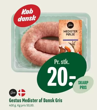 Medister af Dansk Gris