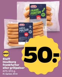 frankfurter eller grillpølser