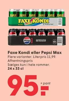 Faxe - Kondi eller Pepsi Max