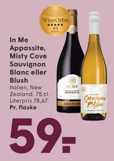 Appassite, Misty Cove Sauvignon Blanc eller Blush