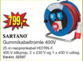 Gummikabeltromle 400V