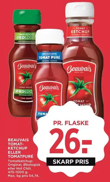 Chili - TOMAT-KETCHUP ELLER TOMATPURE