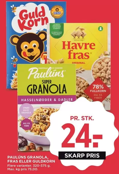 Granola - GRANOLA, FRAS ELLER GULDKORN