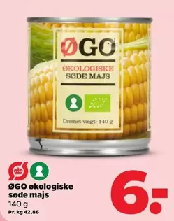 økologiske søde majs
