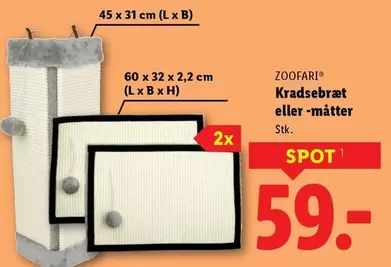 Kradsebræt eller -måtter