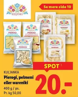 Pierogi, pelmeni eller wareniki