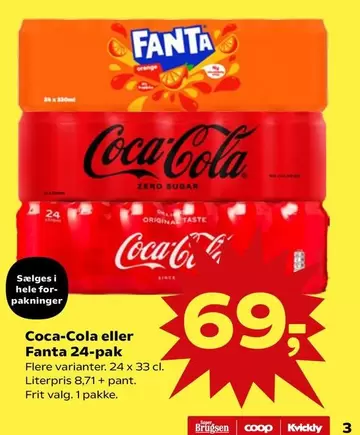 Coca Cola - Coca-Cola eller Fanta 24-pak