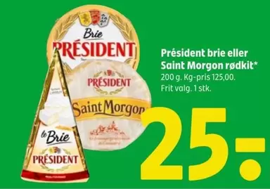 brie eller Saint Morgon rødkit