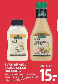 AIOLI, SAUCE ELLER DRESSING