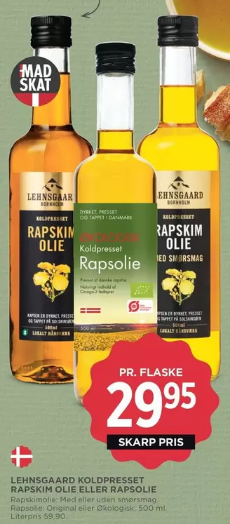 RAPSKIM OLIE ELLER RAPSOLIE