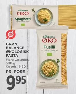 ØKOLOGISK PASTA