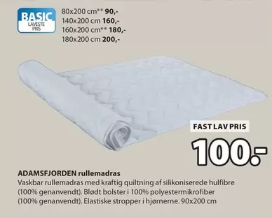 ADAMSFJORDEN rullemadras