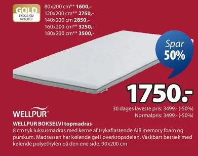 Den - BOKSELVI topmadras